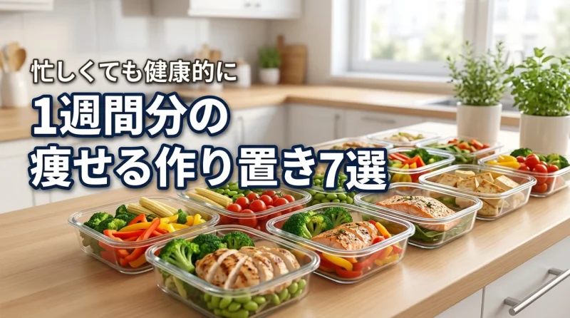 ダイエットを成功させる1週間分の作り置きレシピ7選！忙しくても健康的に痩せるコツ
