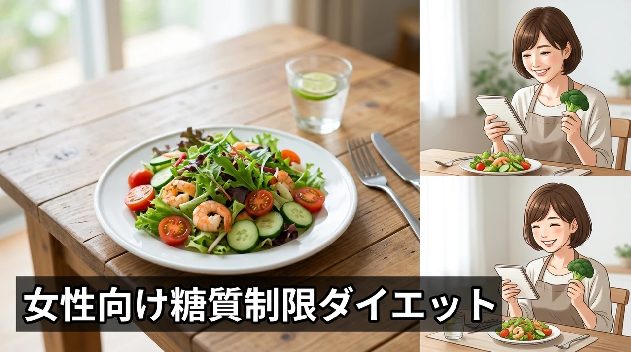 女性向け糖質制限ダイエットで成功するコツ