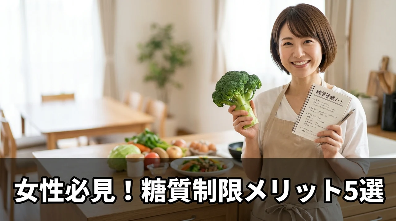 女性が糖質制限ダイエットを行うメリット5つ