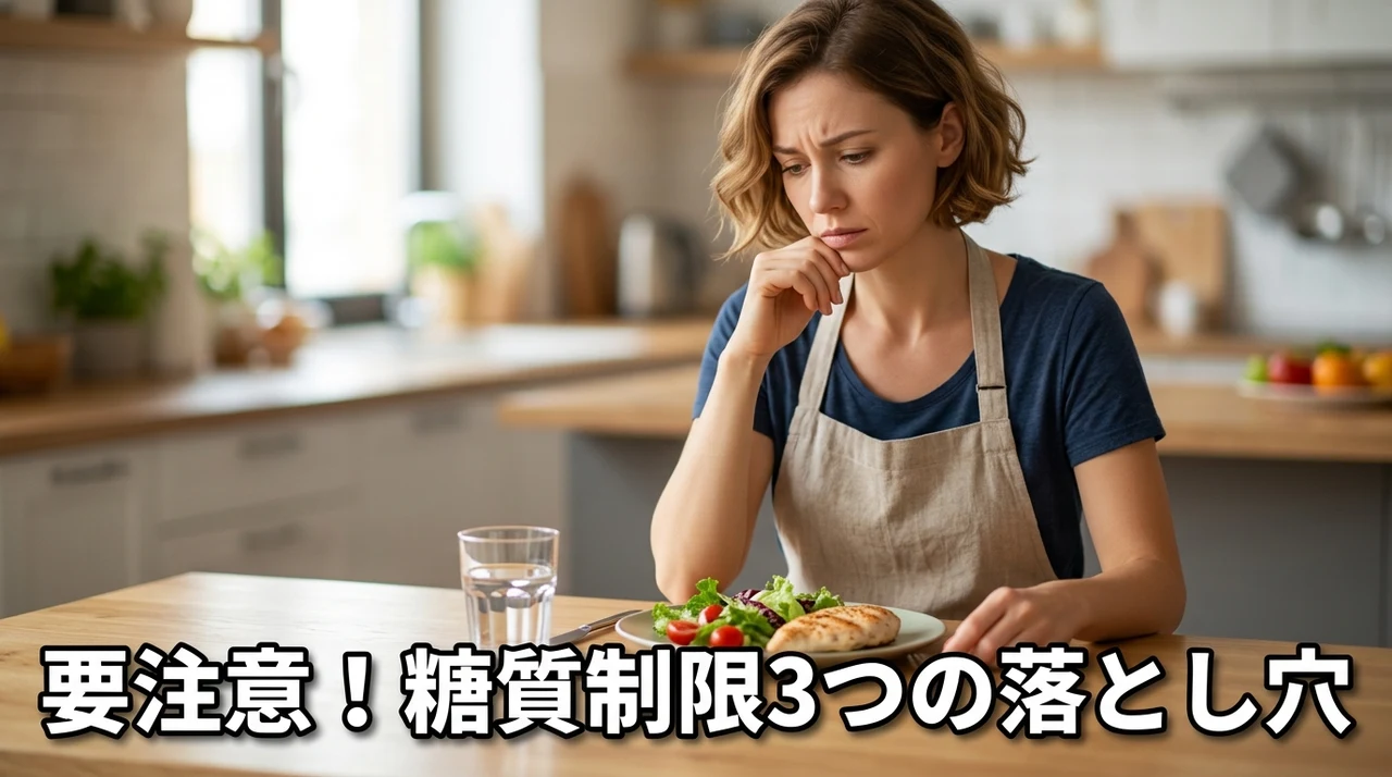 糖質制限ダイエットで注意すべきデメリット3つ