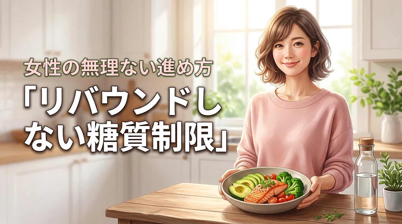 リバウンドが不安?女性向け糖質制限ダイエットのコツと継続できる無理ない進め方
