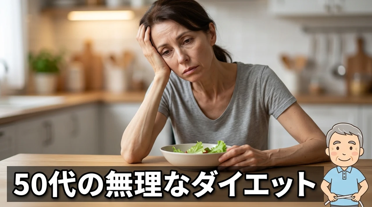 50代の無理なダイエットによるデメリット3つ