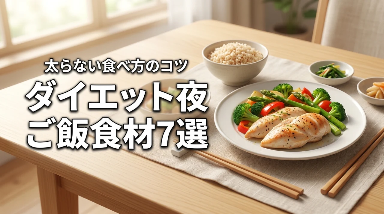 ダイエット中の夜ご飯におススメな食材7選！無理なく痩せるための食べ方のコツ