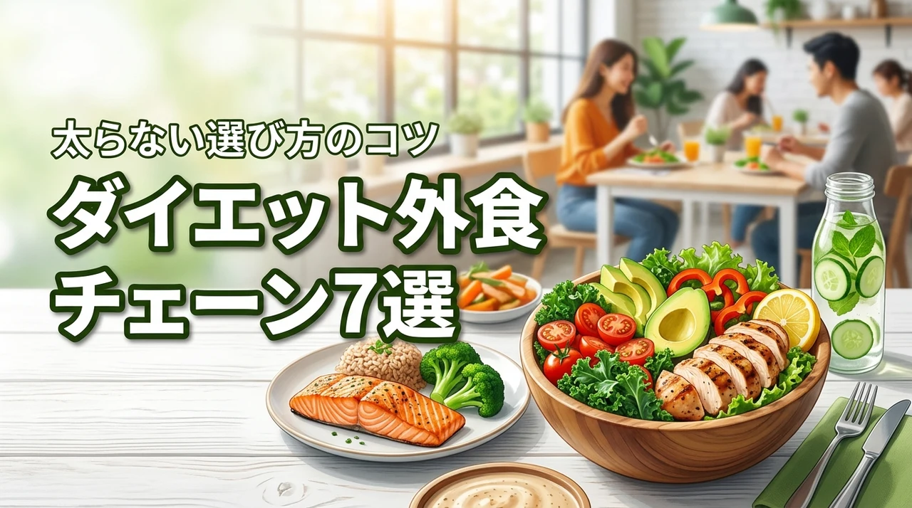 ダイエット中の外食おすすめチェーン店7選!太らないメニュー選びのコツを公開