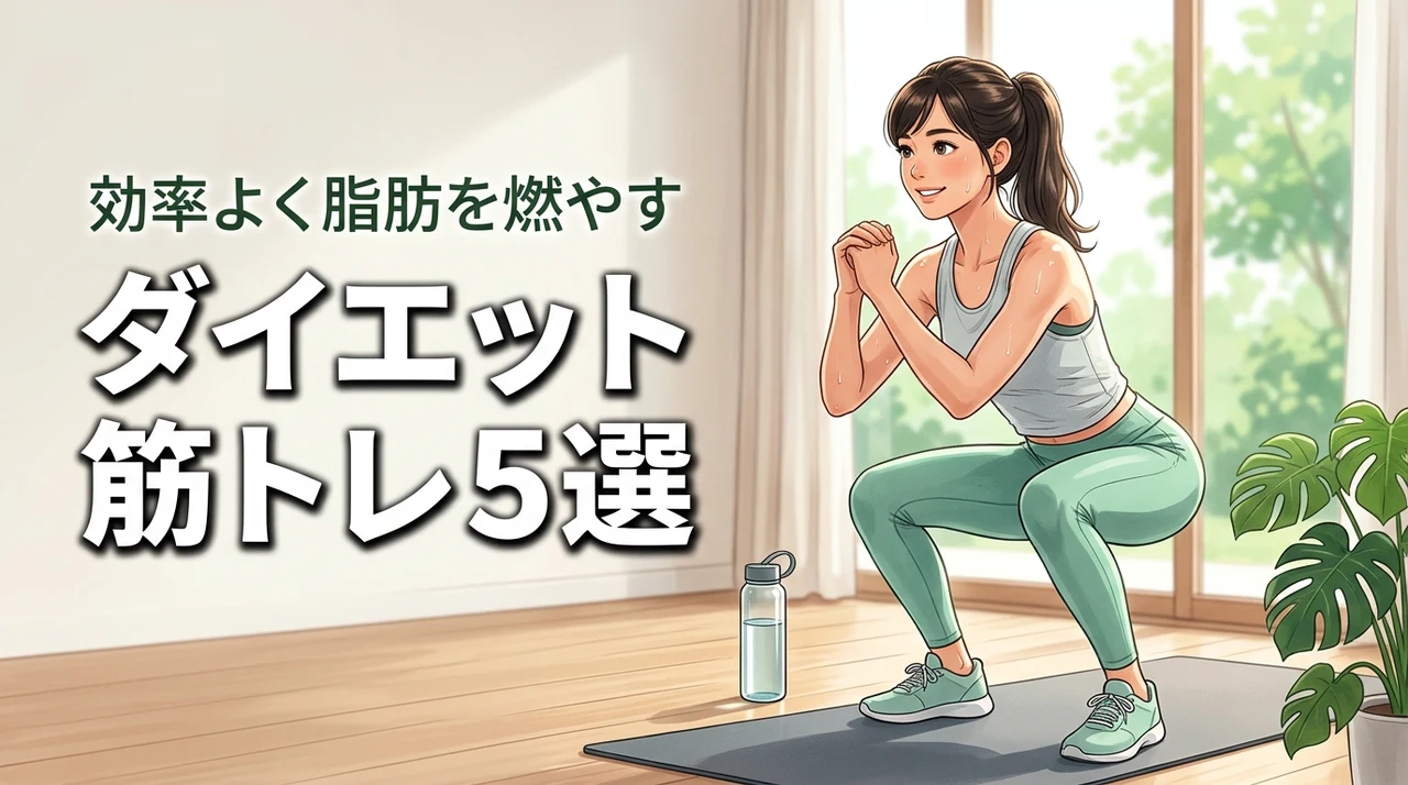 ダイエットにおすすめな筋トレ5選!脂肪を燃やす効率的なやり方を教えます