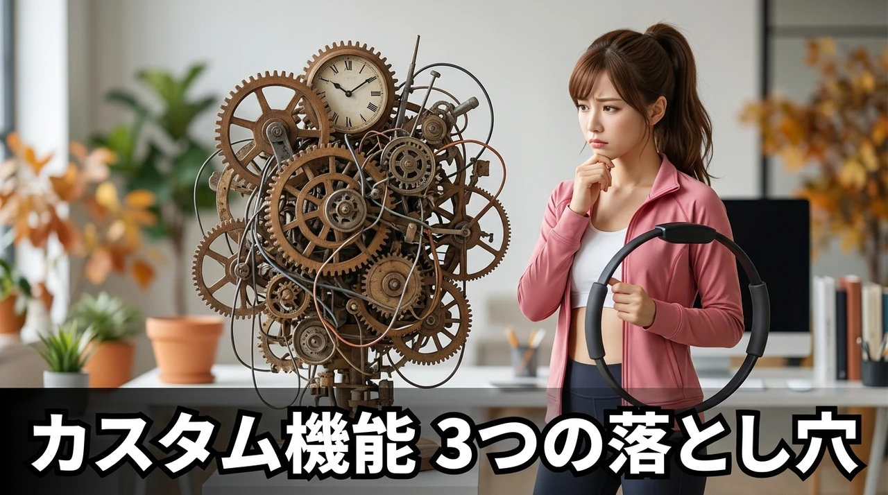 カスタム機能を利用するデメリット3つ