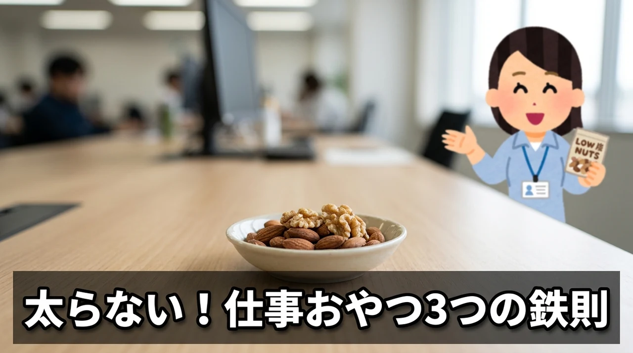 仕事中のおやつで太らない3つのルール