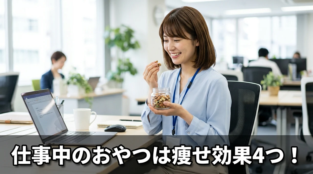 仕事中にダイエットおやつを食べるメリット4つ