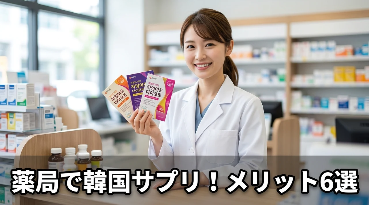 韓国ダイエットサプリを薬局で買うメリット6つ
