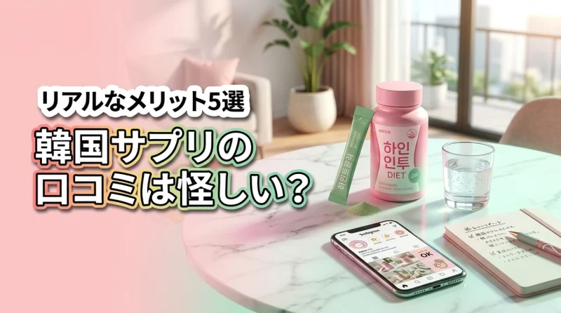 韓国のダイエットサプリの口コミは怪しい？リアルな評判から判明したメリット5選