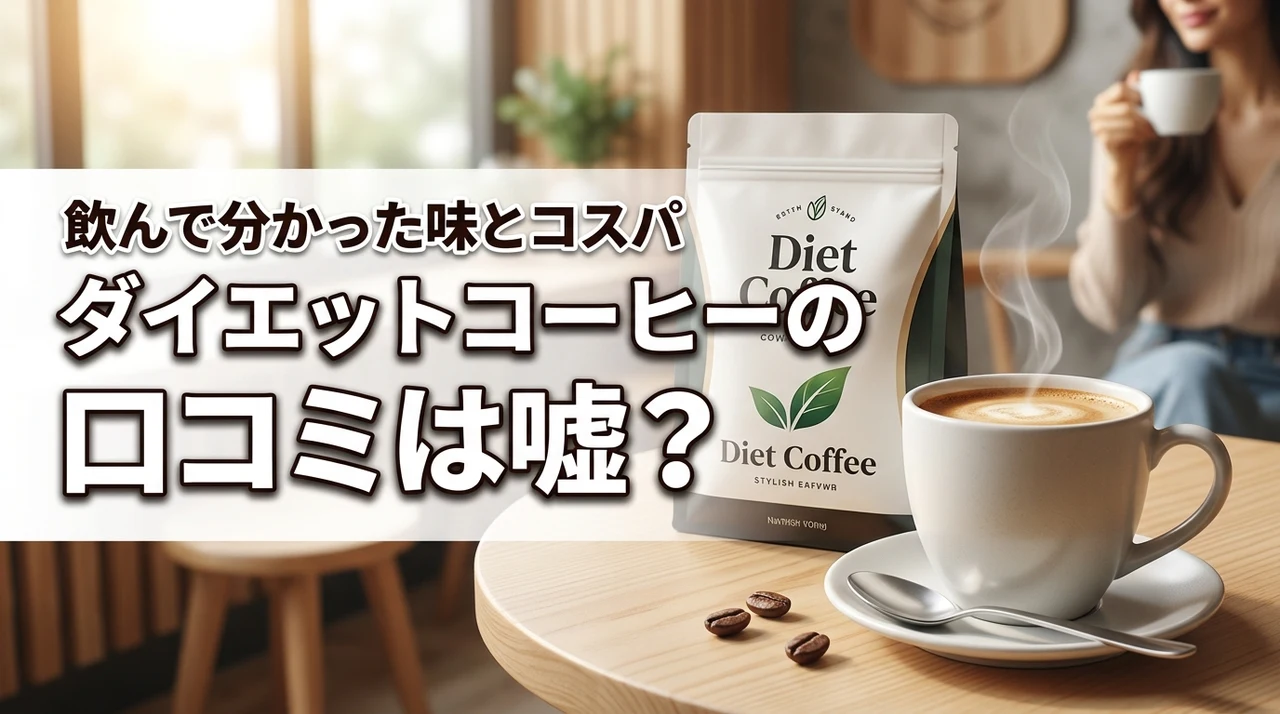 ダイエットコーヒーの口コミは嘘？本当に痩せるのか飲んで分かった味とコスパの実態
