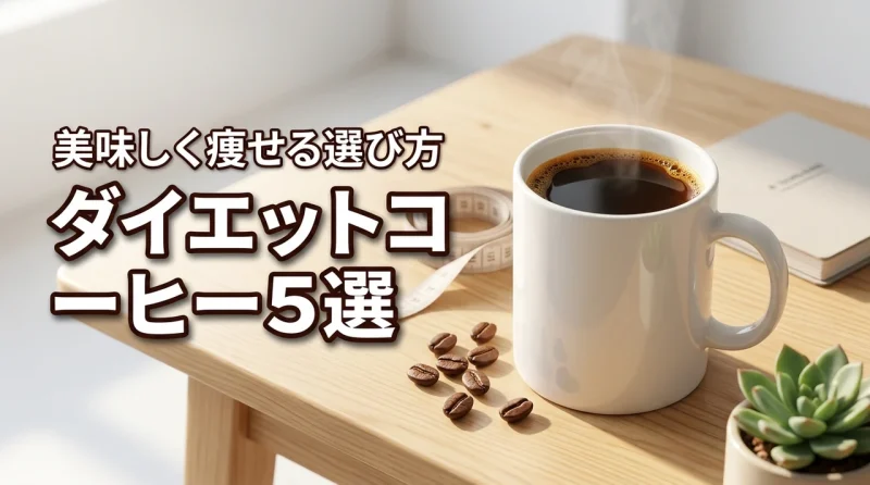 【厳選】ダイエットに効くコーヒーのおすすめ5選！美味しく痩せるための選び方
