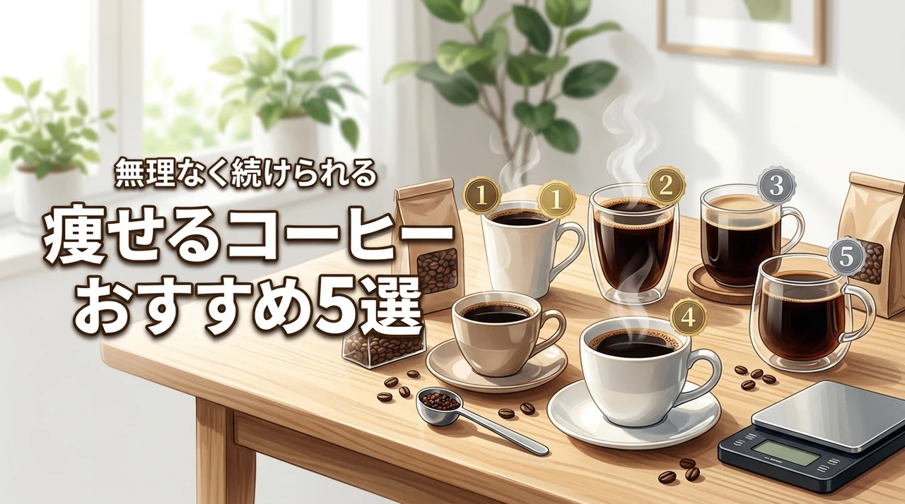 【厳選】ダイエットコーヒーのおすすめランキング！無理なく痩せたい人が選ぶべき5選