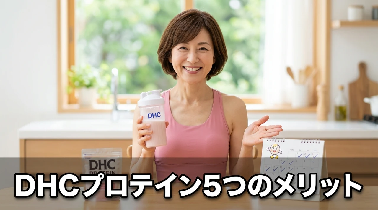 dhcプロテインダイエットのメリット5つ