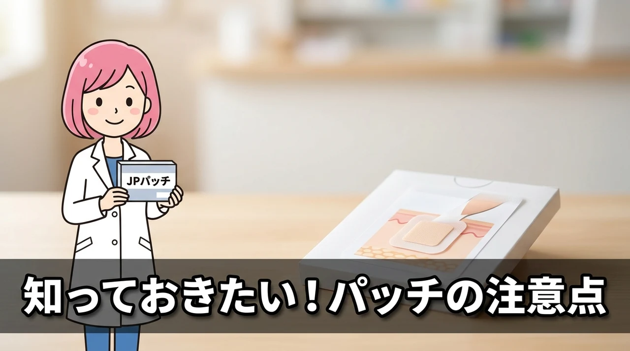 日本薬局方のパッチに関する注意点