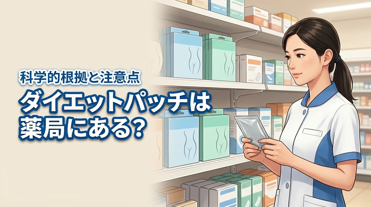 【調査】ダイエットパッチは薬局にある？日本薬局方の注意点や科学的根拠を解説