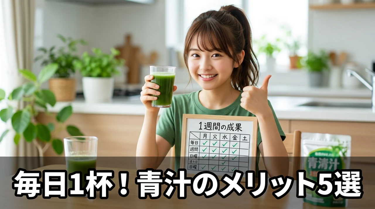 青汁を毎日飲む5つのメリット