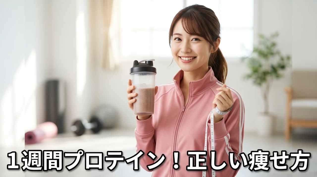 プロテインダイエット1週間の効果と正しいやり方