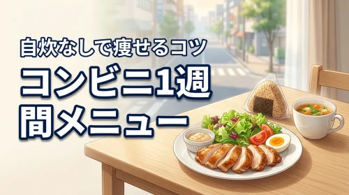 コンビニのダイエット向き1週間メニューとは？自炊なしで痩せるコツと選び方の正解
