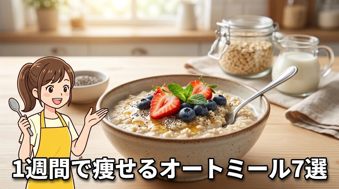 1週間で痩せるオートミールレシピ7選