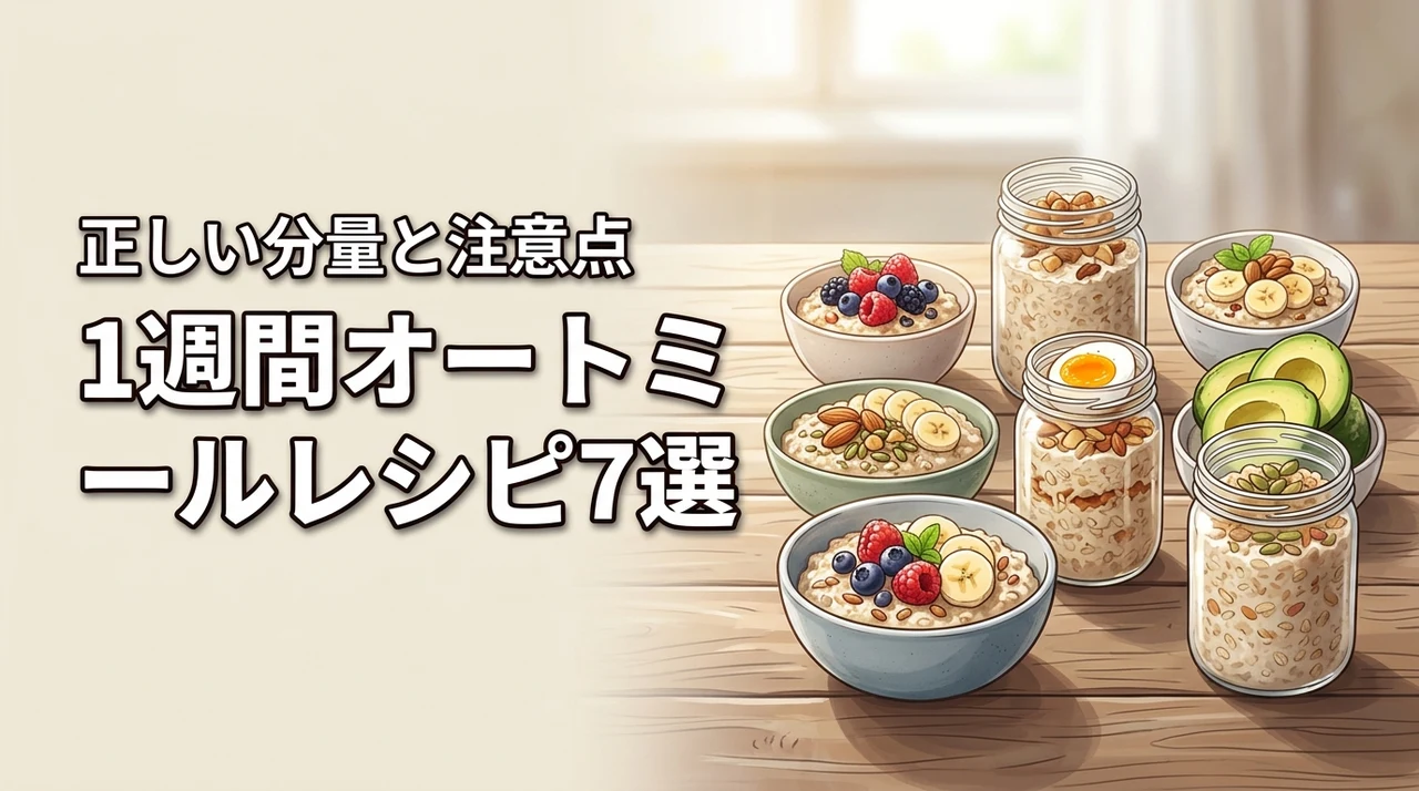 【オートミールダイエット】1週間で成果を出すレシピ7選！正しい分量と注意点も
