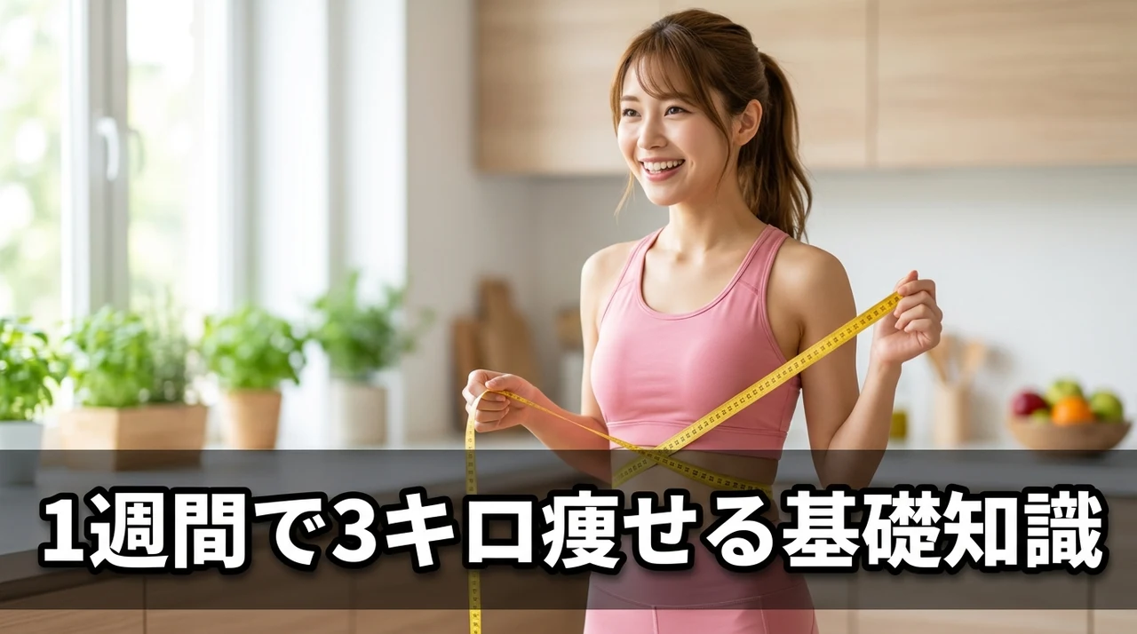 1週間で3キロ痩せるダイエットの基礎知識