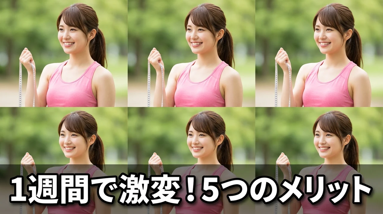 1週間ダイエットに挑戦するメリット5つ