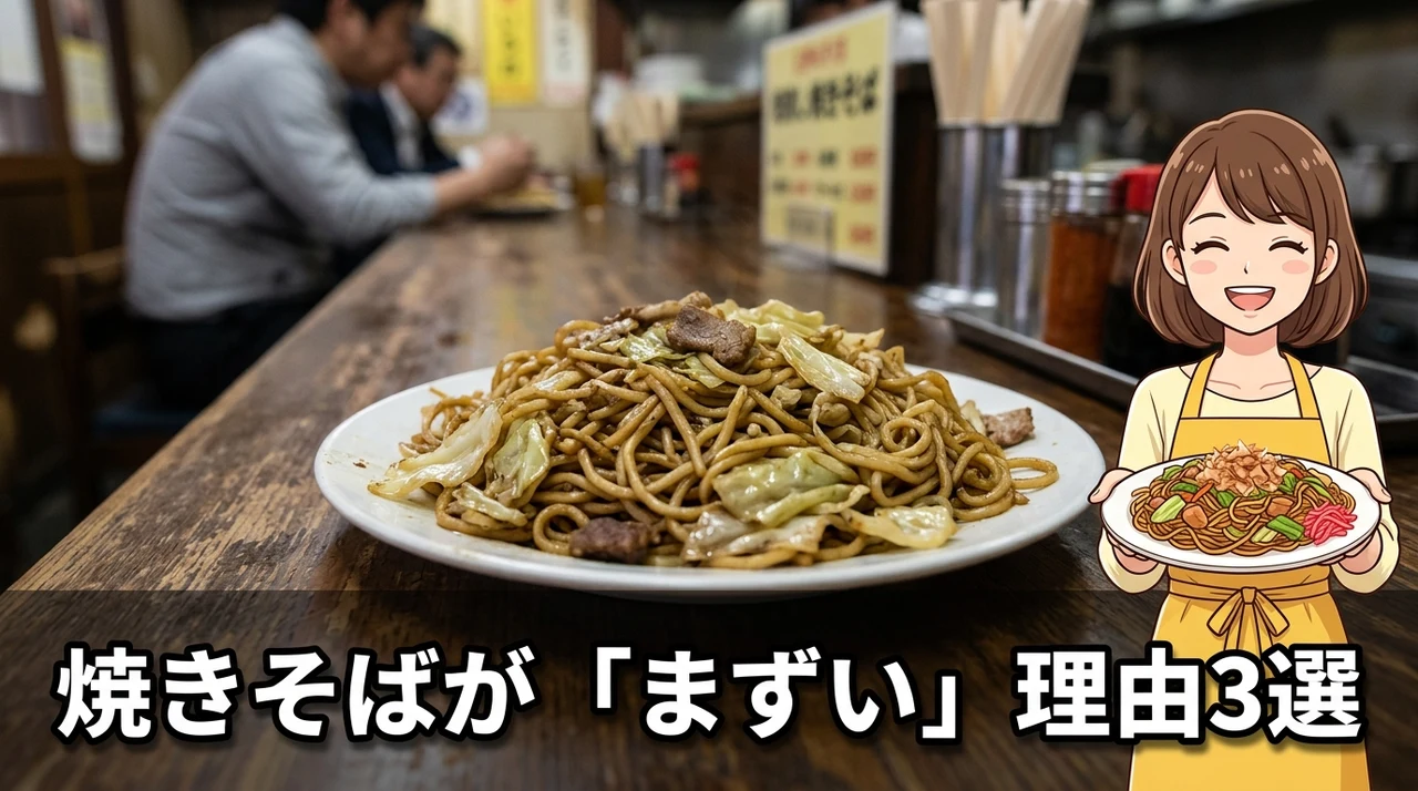 焼きそばがまずいと言われるデメリット3つ