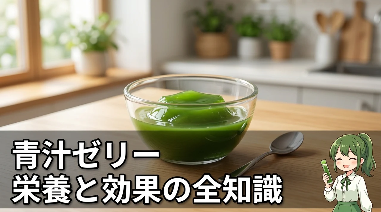 青汁ゼリーの効果と栄養成分の基礎知識