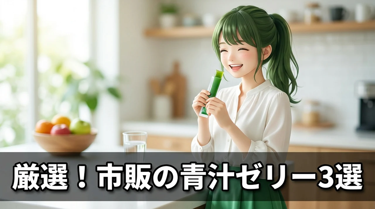 市販の青汁ゼリーおすすめ3選