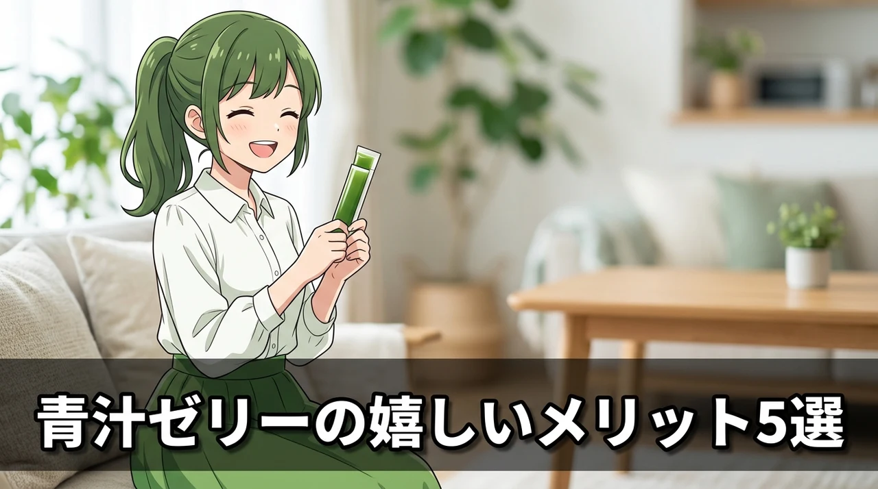 青汁ゼリーを食べるメリット5つ