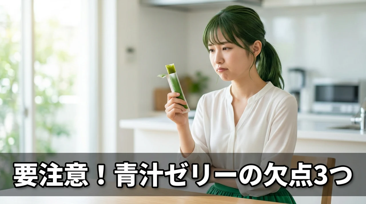 青汁ゼリーのデメリット3つ