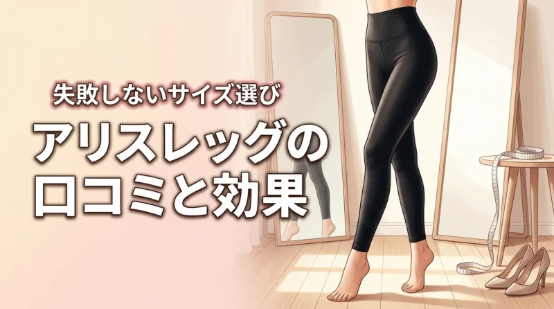 アリスレッグの着圧に脚やせ効果はある？口コミの真相と失敗しないサイズの選び方