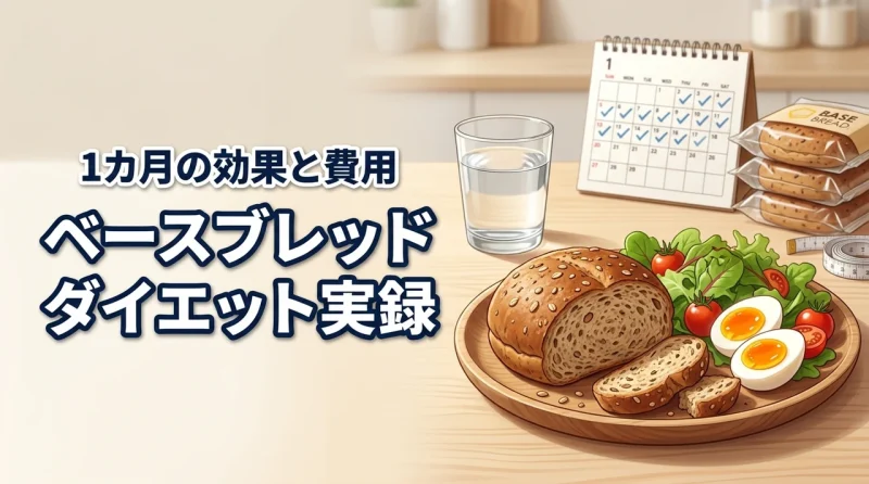 【実録】ベースブレッドのダイエットを1カ月試した効果！費用や痩せた口コミも紹介
