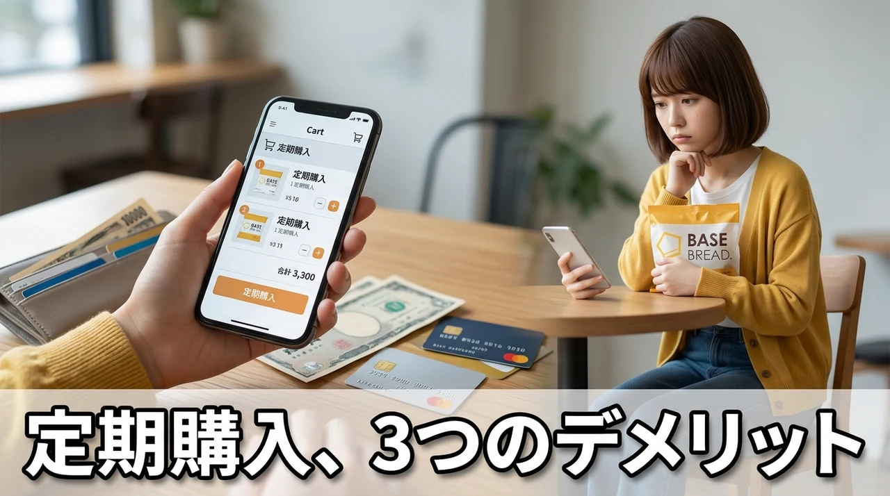 定期購入前に確認したいデメリット3つ